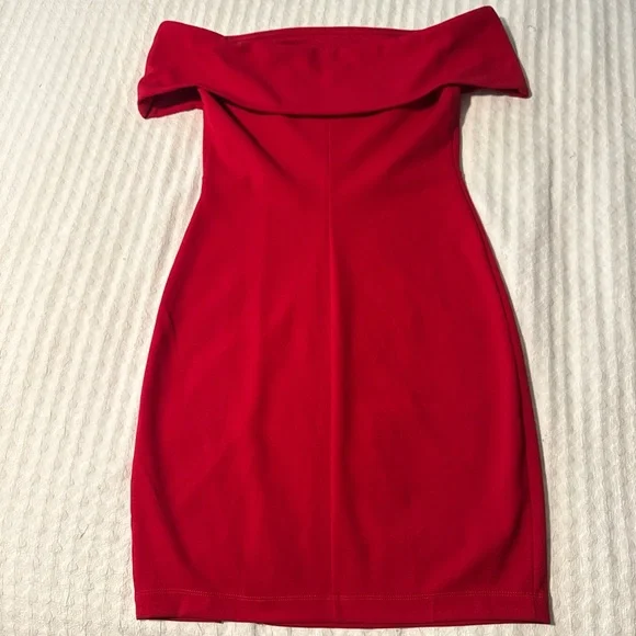 Honey and Rosie Strapless Red Dress - Picture 8 of 8